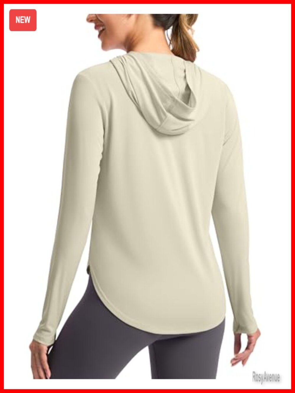 Women's UPF 50+ Sun Hoodie Long Sleeve Hiking Fishing Top Thumbholes